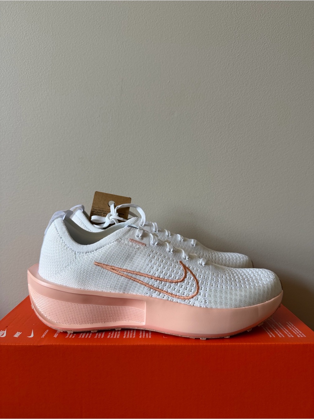 Nike Interact Run White Pink FD2292-111 Women’s Size 10
